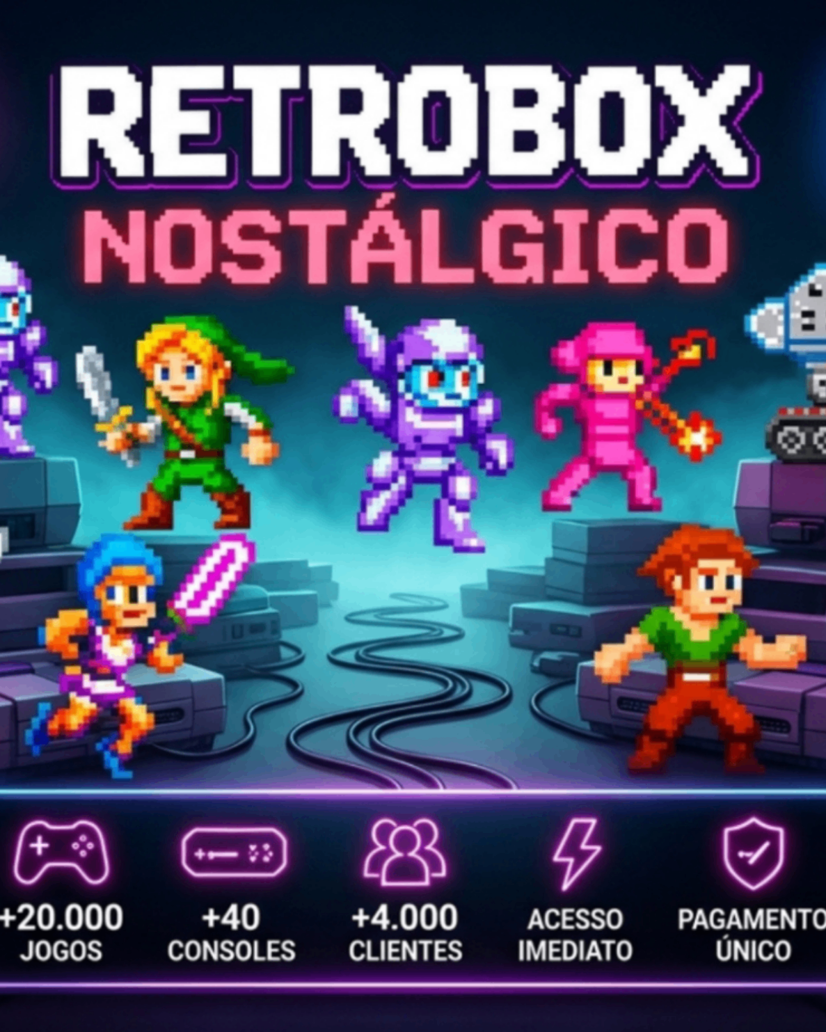 RetroBox - Nostálgico (Consoles Retrô)