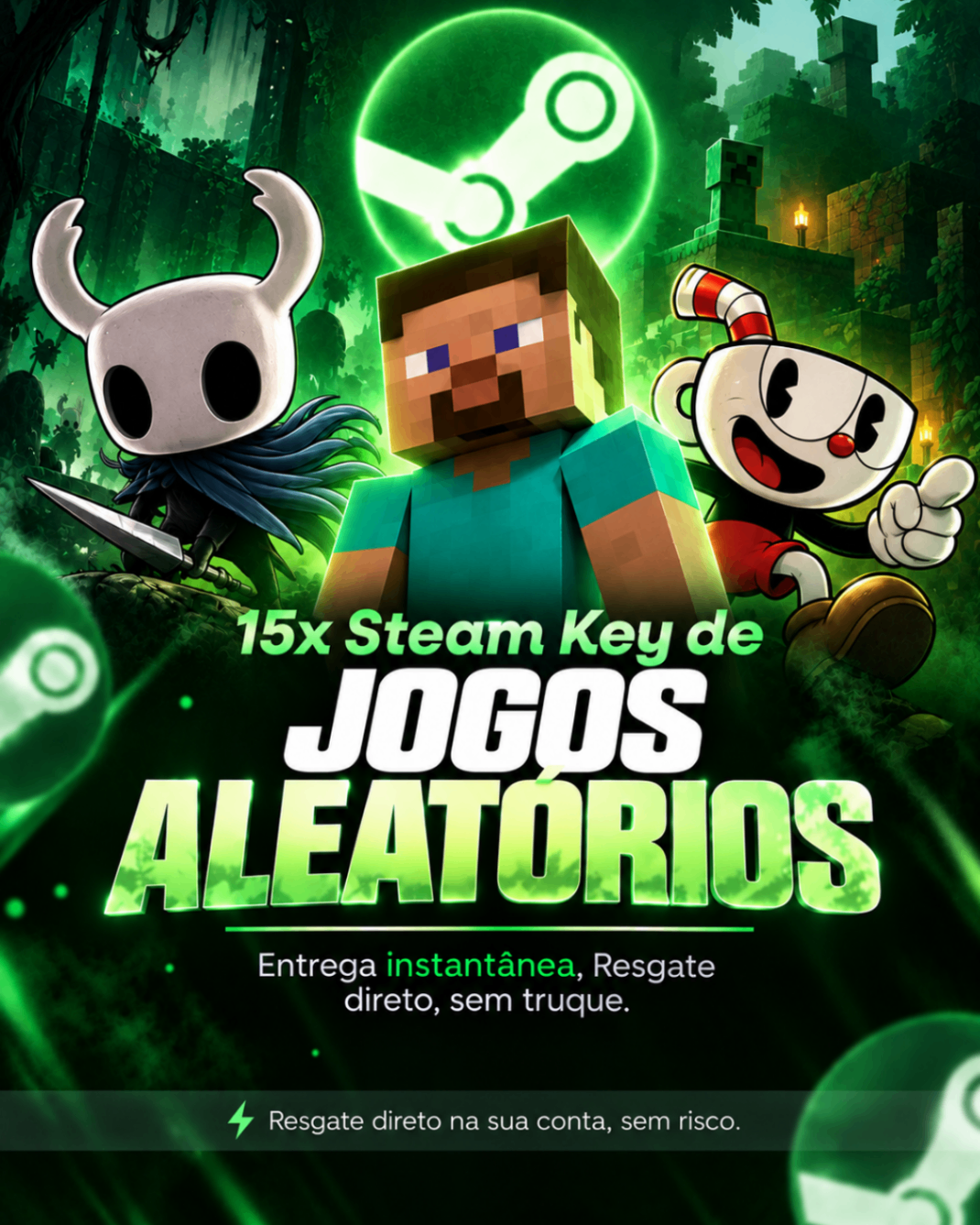COMBO: 15x STEAM KEYS ALEATÓRIAS