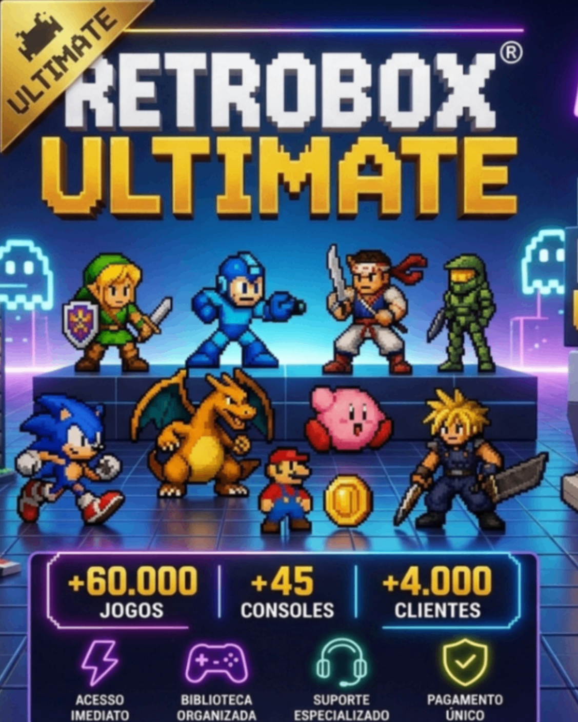 RetroBox - Ultimate (PS2, PS3, XBOX 360 E PSVITA)